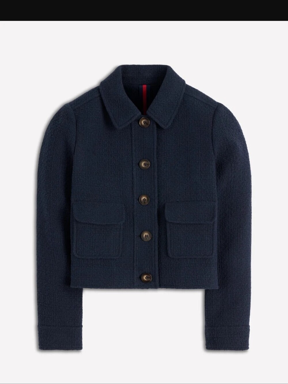 Nwt Boden Womens Lisburn Patch Pocket Jacket Navy Sz 8. (#28)